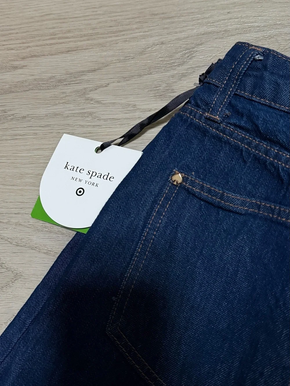 kate spade Women's Dark Indigo Straight-Leg Jeans
